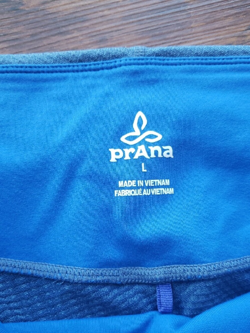 Prana Active Capri Leggings Size L Light Blue Casual Workout Feminine Trendy - Picture 2 of 4